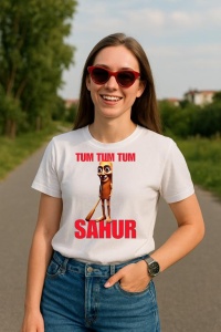 Tricou Dama Tralalero TraLaLa cu Funny tum tum tum sahur italian brainrot gen z
