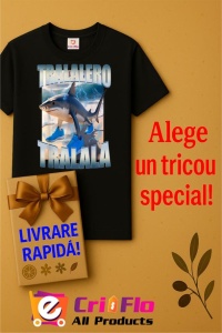 Tricou Dama Tralalero TraLaLa cu Tralalero Tralala Bootleg Brainrot Italian Brainrot Meme (4) - Img 8