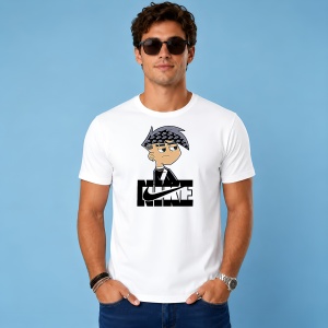 Tricou Danny Phantom Stil Anime Urban Logo Negru Street Design, din bumbac 100% Copii | Dama | Barbat