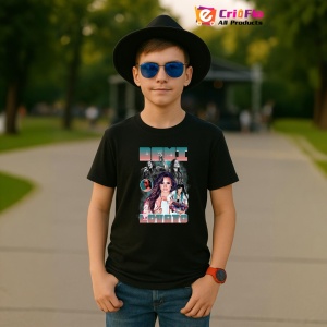 Tricou Demi Lovato - Portrait Style, muzica Hip-Hop / Emo Rap, Dama | Barbat | Copii, Culoare Negru - Img 6