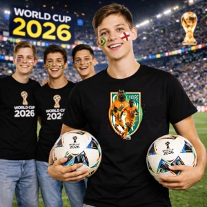 Tricou Didier Drogba Ivory Coast World Cup Fifa 2026, din bumbac 100%, tricou negru, Copii | Dama | Barbat - Img 7