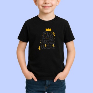 Tricou Die With Memories Not Dreams Coroana, din bumbac 100%, tricou negru Copii | Dama | Barbat - Img 2