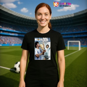 Tricou Diego Maradona Mana lui Dumnezeu - Copii | Dama | Barbat - Img 10