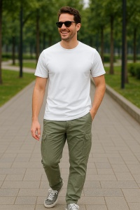 Tricou din bumbac bărbați Classic New 132
