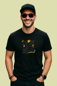 Tricou Do All Things With Love Text Elegant V1, din bumbac 100%, tricou negru Copii | Dama | Barbat