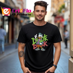 Tricou Donald Duck urban Look Dope Style Copii | Dama | Barbat, negru - Img 8