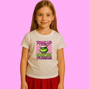 Tricou Drink Up Grinches Its Christmas 4, din bumbac 100%, tricou alb, Copii | Dama | Barbat - Img 2