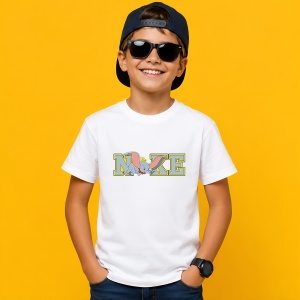 Tricou Dumbo Logo Colorat Stil Pastel, din bumbac 100% Copii | Dama | Barbat - Img 2
