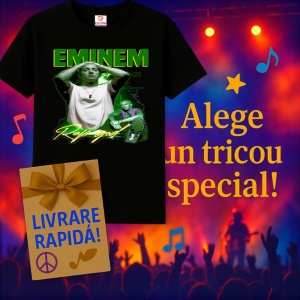 Tricou Eminem rap god verde, muzica Pop, Dama | Barbat | Copii, Culoare Negru - Img 10