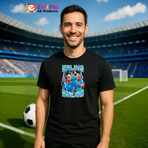 Tricou Erling Haaland Hat Trick Make Easy - Copii | Dama | Barbat - Img 12