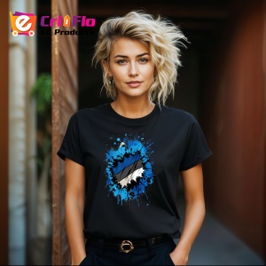 Tricou Estonia Steag Splash Art, Copii | Dama | Barbat, culoare negru - Img 12
