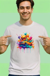 Tricou Fast food exploziv in stil pop art urban Copii | Dama | Barbat - Img 2