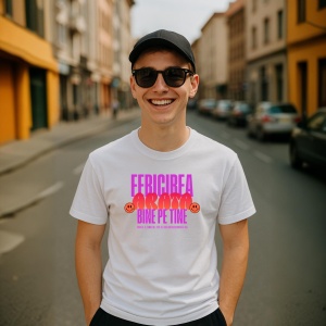 Tricou Fericirea arata bine pe tine - Copii | Dama | Barbat - Img 5