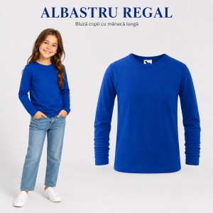 Tricou Fete Mânecă Lungă din Bumbac 100% bluza simpla copii - Img 12