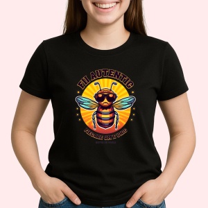 Tricou Fii autentic, fiecare om e unic Negru, Copii | Dama | Barbat - Img 2