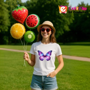 Tricou Fluture violet si albastru cu efect de galaxie pastel Copii | Dama | Barbat Barbat - Img 12