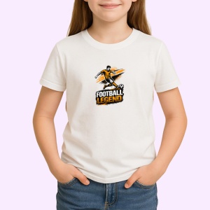 Tricou Football Legend Jucator Foarfeca V2, din bumbac 100% , tricou alb pentru Copii | Dama | Barbat - Img 2