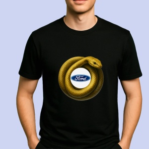 Tricou Ford Sarpe Galben Asteptand Sa Atace | Unisex Dama si Barbat