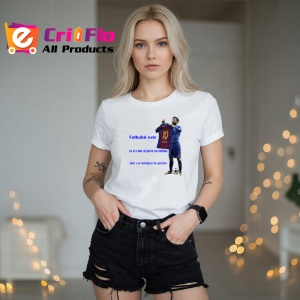 Tricou fotbalul este ca si cum ai picta un tablou dar cu o minge la picior mesaj inspirational, Copii | Dama | Barbat - Img 6