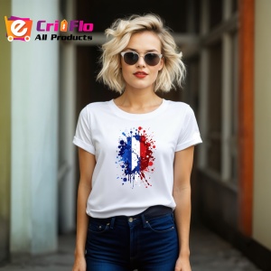 Tricou France Steag Splash Art, Copii | Dama | Barbat - Img 12