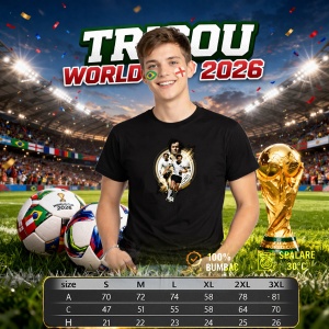 Tricou Franz Beckenbauer Germany World Cup Fifa 2026, din bumbac 100%, tricou negru, Copii | Dama | Barbat - Img 6