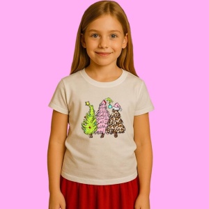 Tricou Funny Grinch Christmas Trees Digital Cricut, din bumbac 100%, tricou alb, Copii | Dama | Barbat - Img 2