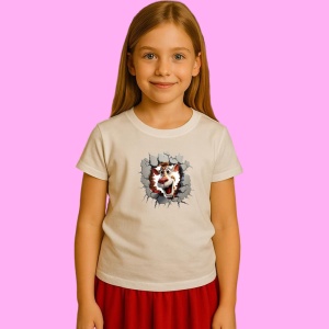 Tricou Girafa Cu Fundal Gri Inchis Craciun, din bumbac 100% Copii | Dama | Barbat - Img 3