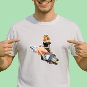 Tricou Girl Cu Bujie | Unisex Dama si Barbat