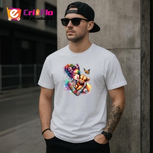 Tricou girl hugging puppy with bow, fata cu catelus si fundita, Copii | Dama | Barbat - Img 4