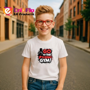 Tricou Go To The Fcking Gym Negru Rosu, Copii | Dama | Barbat - Img 7