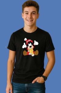Tricou Goofy Imbracat De Craciun, din bumbac 100% Copii | Dama | Barbat - Img 2
