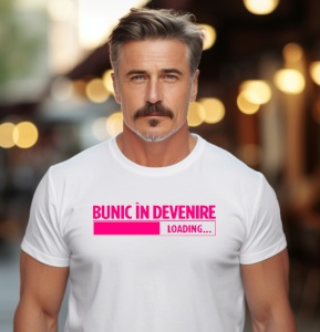 Tricou haios personalizat pentru barbati Bunic de fetita in devenire