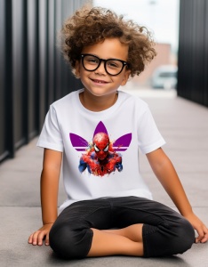Tricou haios personalizat pentru copii cu Spiderman Splash Color - Img 1