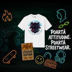 Tricou Haita lupilor , ramai sincer - Copii | Dama | Barbat - Img 8