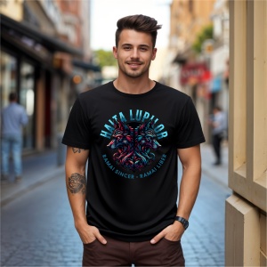 Tricou Haita lupilor , ramai sincer Negru, Copii | Dama | Barbat - Img 8