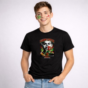 Tricou Hakim Ziyech Morocco World Cup Fifa 2026, din bumbac 100%, tricou negru, Copii | Dama | Barbat - Img 2