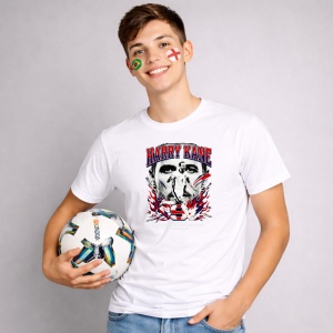 Tricou Harry Kane England World Cup Fifa 2026, din bumbac 100%, tricou alb, Copii | Dama | Barbat