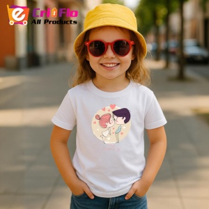 Tricou Hmmm Valentines Day Cuplu Amuzant, din bumbac 100% , tricou alb pentru Copii | Dama | Barbat - Img 5