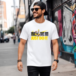 Tricou Homer Simpson Logo Galben Desen Animat, din bumbac 100% Copii | Dama | Barbat - Img 5