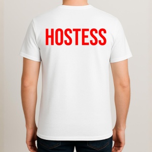 Tricou HOSTESS, Personalizat | Unisex Dama si Barbat