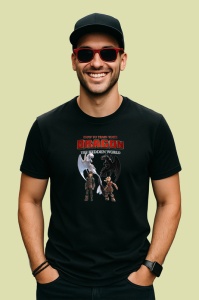 Tricou How to Train Your Dragon legatura unica dintre un baiat si dragonul sau, Copii | Dama | Barbat , tricou negru - Img 4
