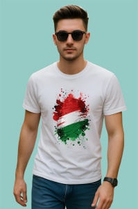 Tricou Hungary Steag Splash Art, Copii | Dama | Barbat