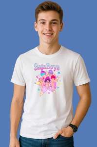 Tricou Huntrix K Pop Hunters Demon Saja Boys Color Pop Star, din bumbac 100%, tricou alb, Copii | Dama | Barbat