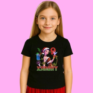 Tricou Huntrix K Pop Hunters Demon Xarenny Personaj Design Festiv, din bumbac 100%, tricou negru, Copii | Dama | Barbat - Img 2