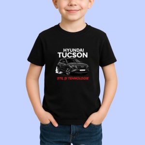 Tricou Hyundai Tucson Stil Si tehnologie Negru, Copii | Dama | Barbat