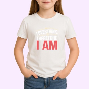 Tricou I Am Text Rosu Minimal, Copii | Dama | Barbat - Img 3