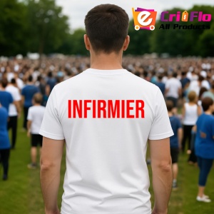 Tricou INFIRMIER, Personalizat | Unisex Dama si Barbat - Img 4