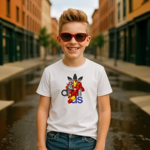 Tricou Ironman Power Fire Tricou Alb - Copii | Dama | Barbat