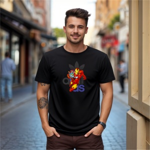 Tricou Ironman Power Fire Tricou Negru - Copii | Dama | Barbat - Img 9