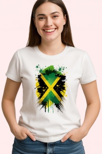 Tricou Jamaica Steag Splash Art, Copii | Dama | Barbat - Img 4